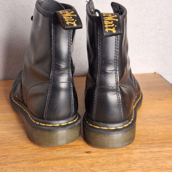 Dr. Martens 1460 Women’s 9 EU 41 Black Vegan Combat Lace Up Ankle Boots Doc - Picture 3 of 12